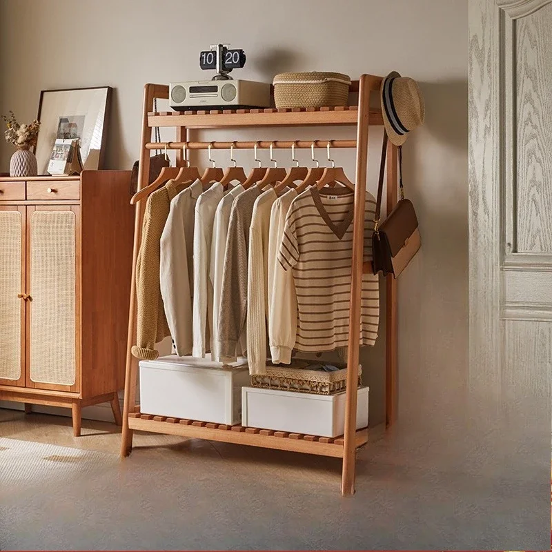 

Beech hanger floor-to-ceiling bedroom coat rack