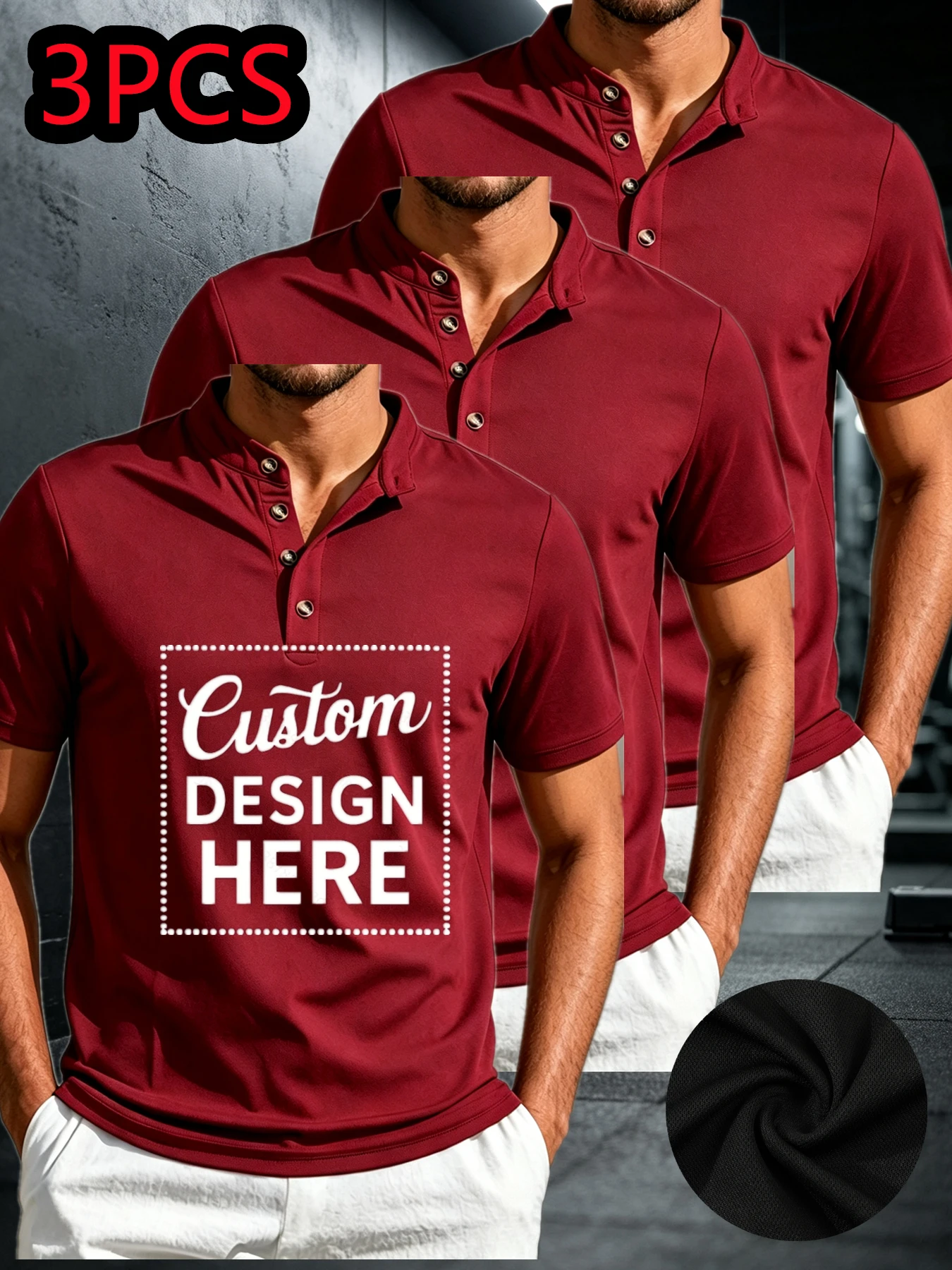 【POLO Set】Customized POLO shirts, personalized printed photos, text, and logos