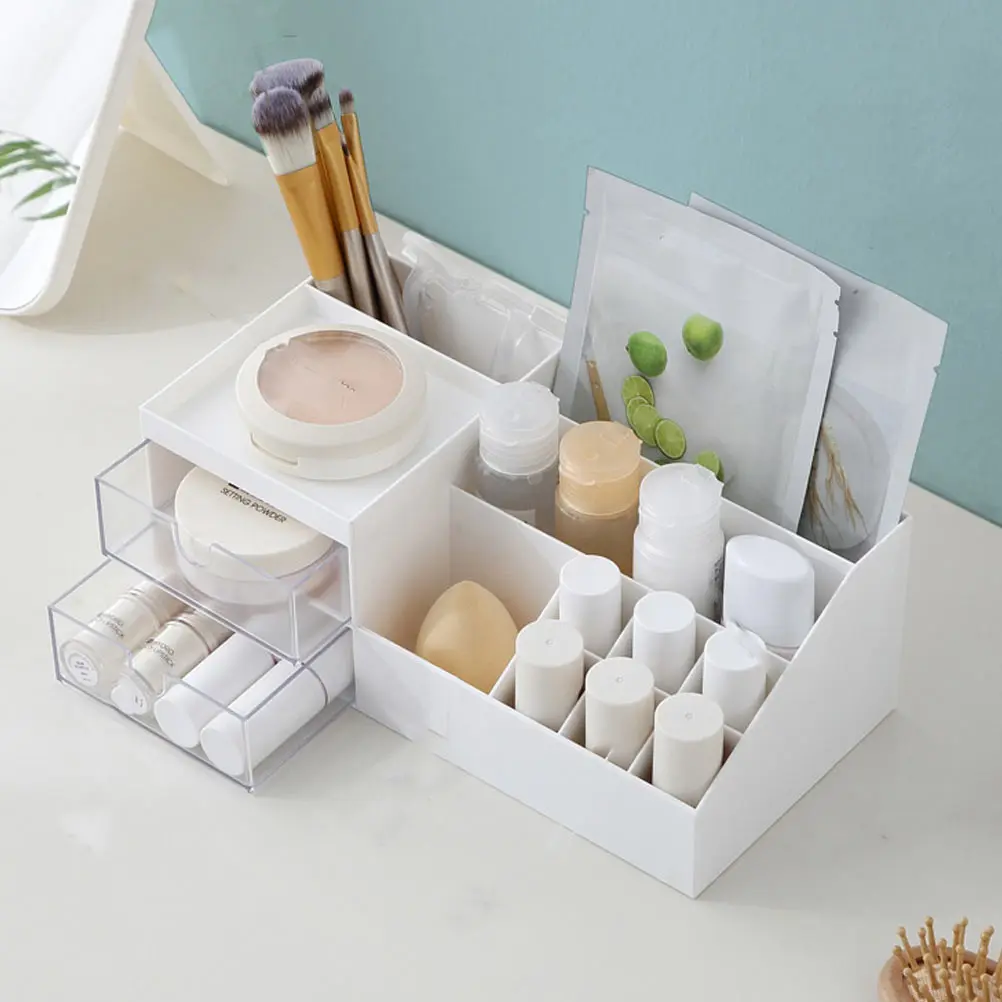 

Storage ABS Material Desktop ganizer For Makeup Jewelry Sundries Stationery Holder Keep Jewelry Box Tidy