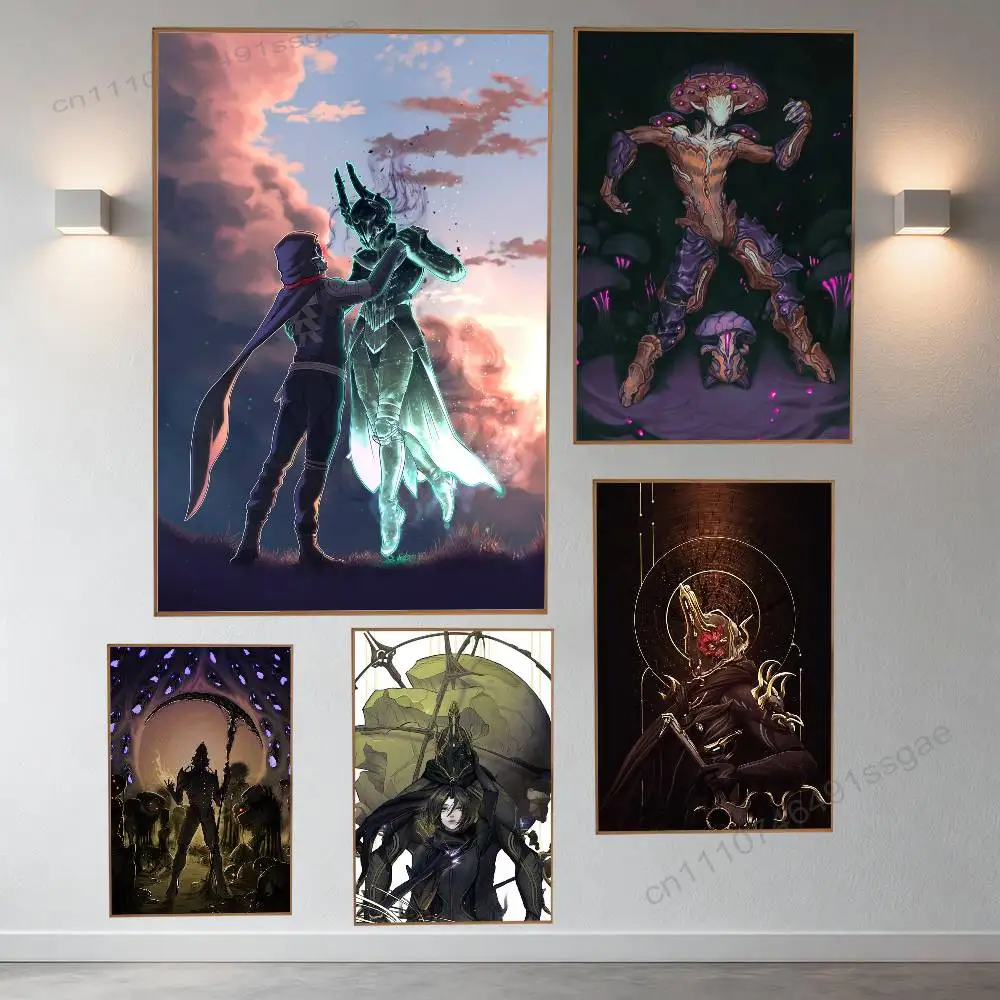 

Game W-WARFRAME Cool Poster Wall For Sticky Decoration Waterproof Home Living Room Bedroom Bar