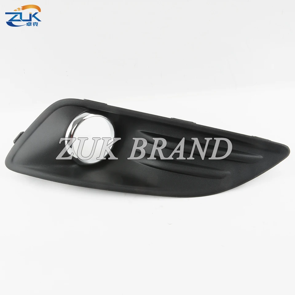 ZUK Car Styling Front Bumper Fog light Foglights Cover Fog Lamp Garnish Trim For Ford Fiesta 2013 2014 2015 3-Types For Choice