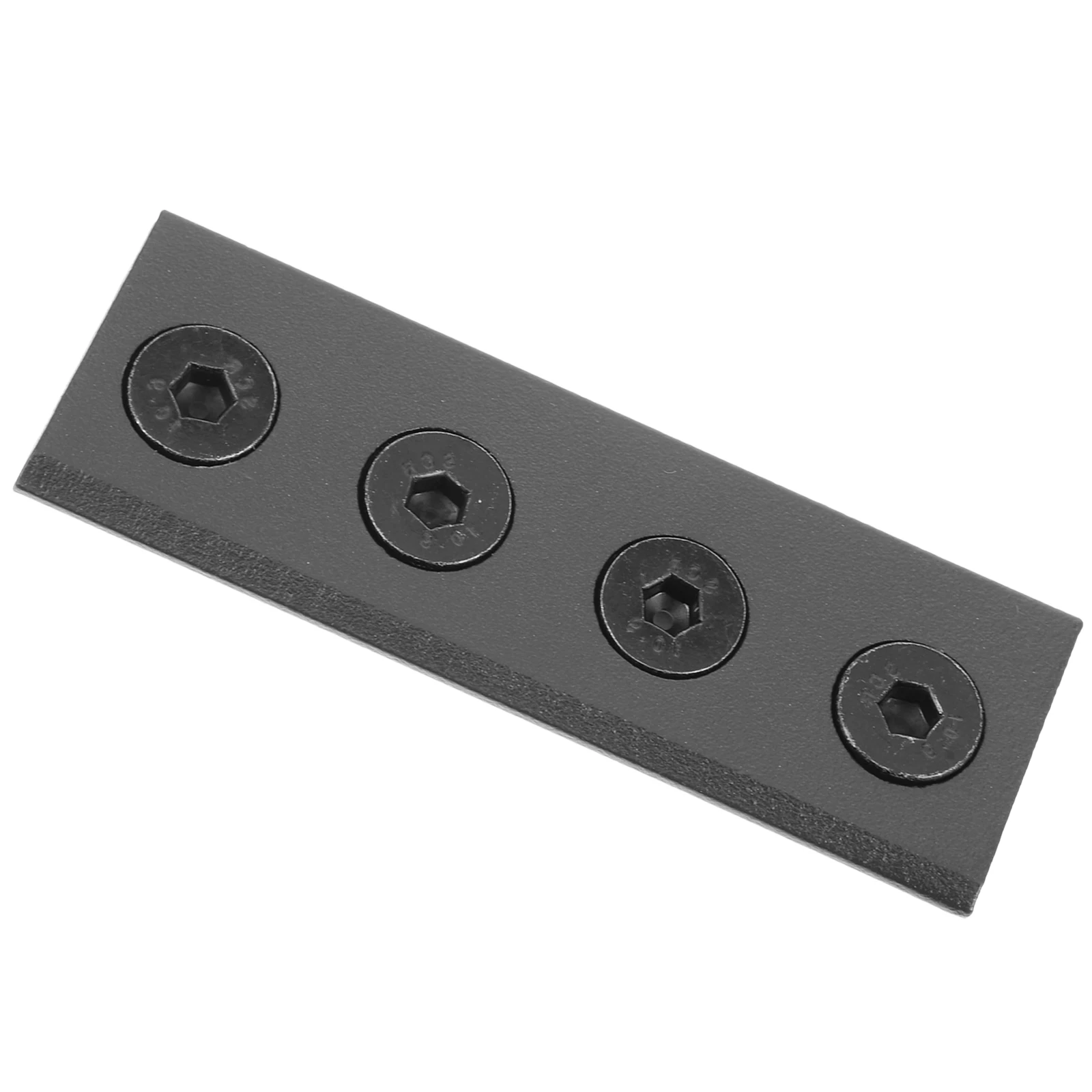 

Sliding Barn Door Hardware Black Metal Track Connector Flat Fixing Plate Set Gaskets Stable Safe Versatile barn door