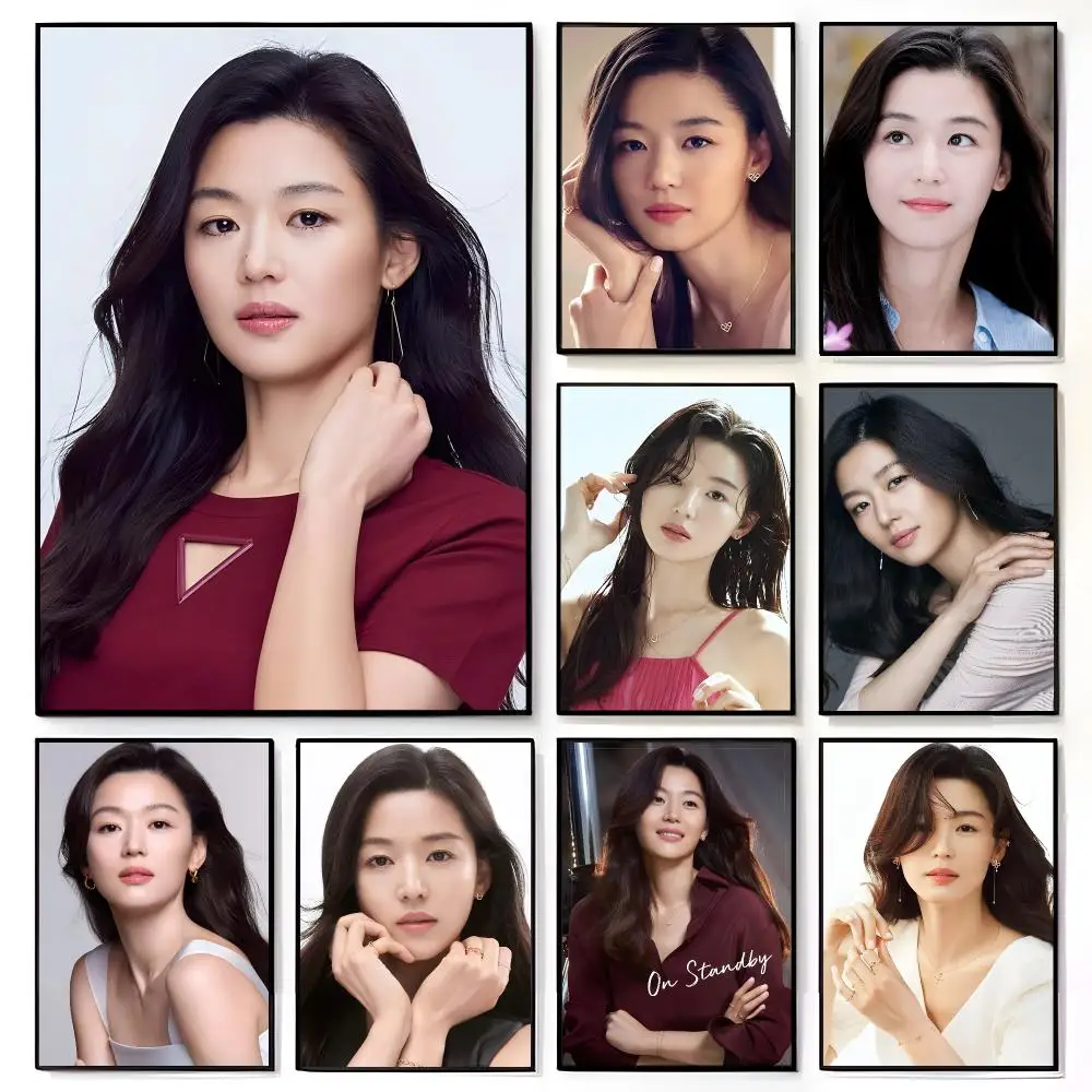 Popular Korean Actress Jun Ji-hyun Poster American Film Mural Home Childrens Room Wall Decor Print