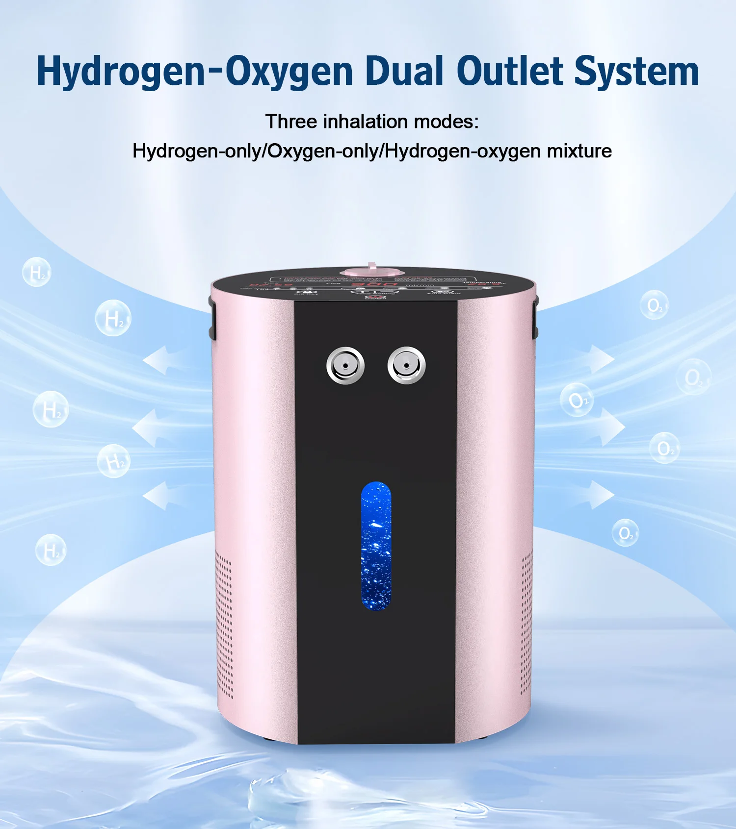 Suyzkeo Wasserstofftherapiegerät 900ML Molekularer Wasserstoff-Sauerstoff-Generator H2-Inhalator Entspannung Schönheitspflege für Zuhause – Detail 9
