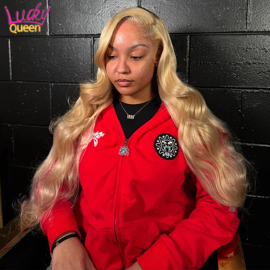 

Honey Blonde Color #27 Human Hair Transparent 13X6 Lace Frontal 5X5 For Women Body Wave Pre Plucked Wigs Brazilian 180 Density