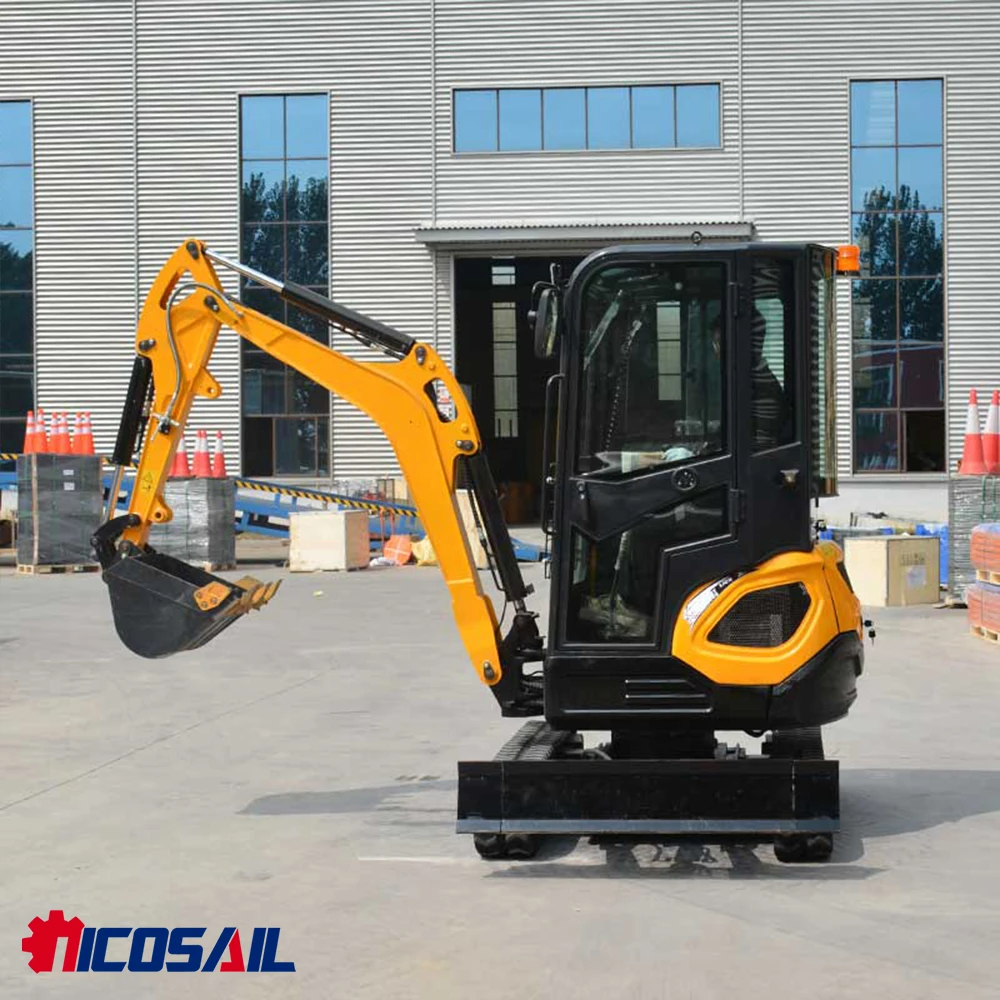 

Мини-гусеничный экскаватор для строительства городского парка — простой в транспортировке и маневрен