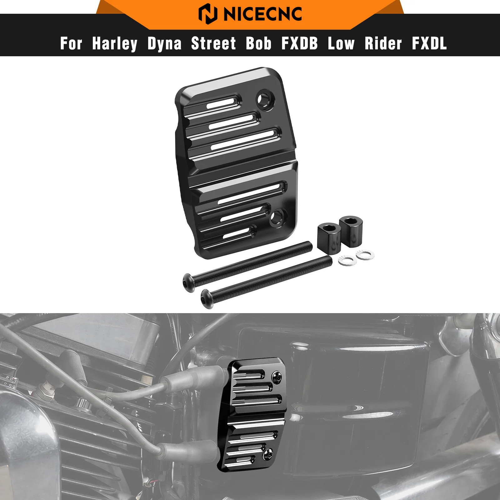 For Harley Dyna Street Bob FXDB 2006-2017 Ignition Coil Cover Low Rider FXDL Super Glide FXD FXDC Fat Bob FXDF Wide Glide FXDWG