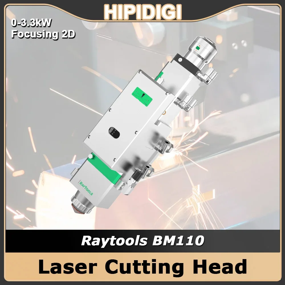 

Raytools BM110 Laser Cutting Head QBH Interface 3.3kw with Motor Driver F125 F150 F200mm Auto Focusing 2D 3D Fiber Cutting Parts