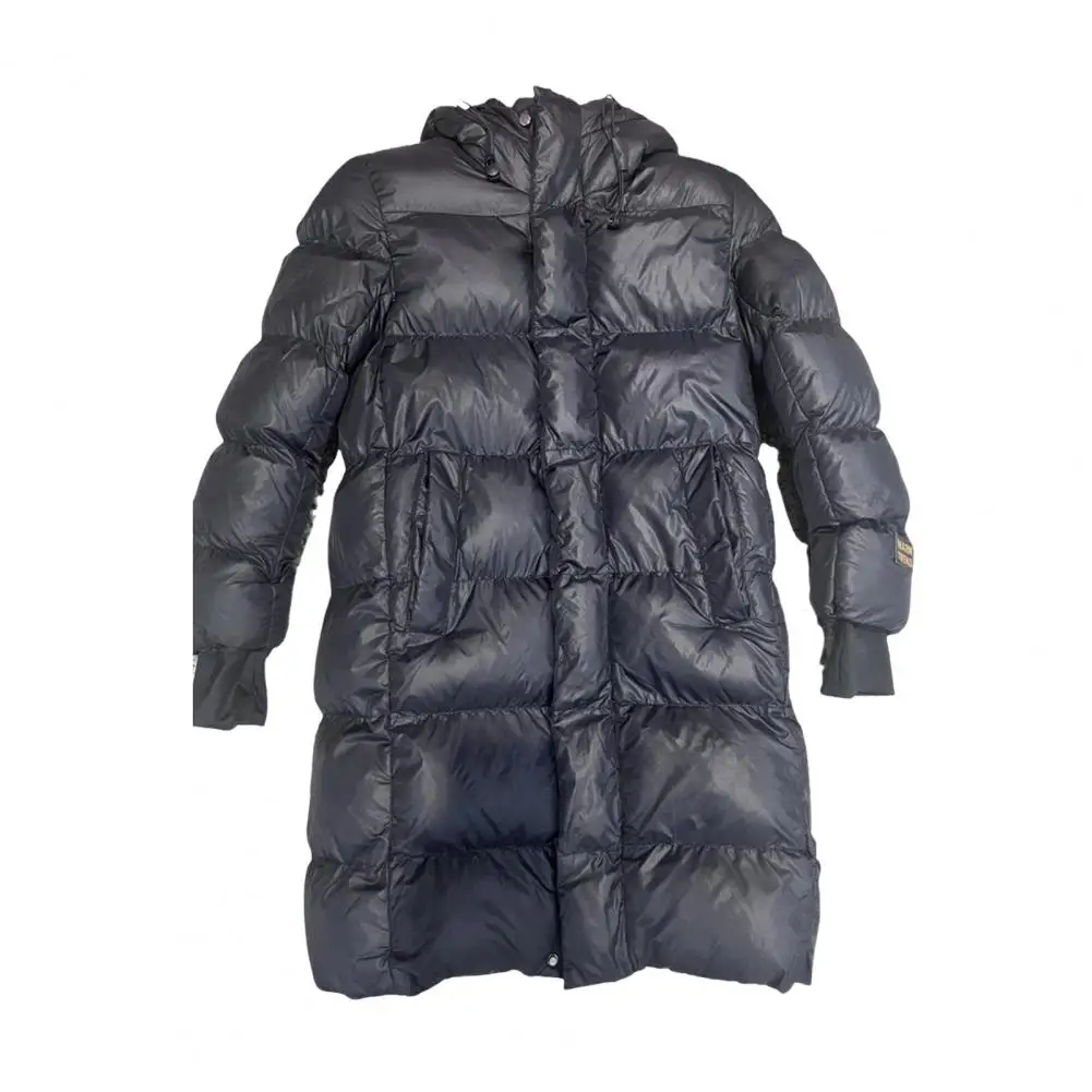 Graphene-lined Outerwear Men's Graphene-lined Hooded Puffer Jacket with Thermal Insulation Technology Black Gold for Winter