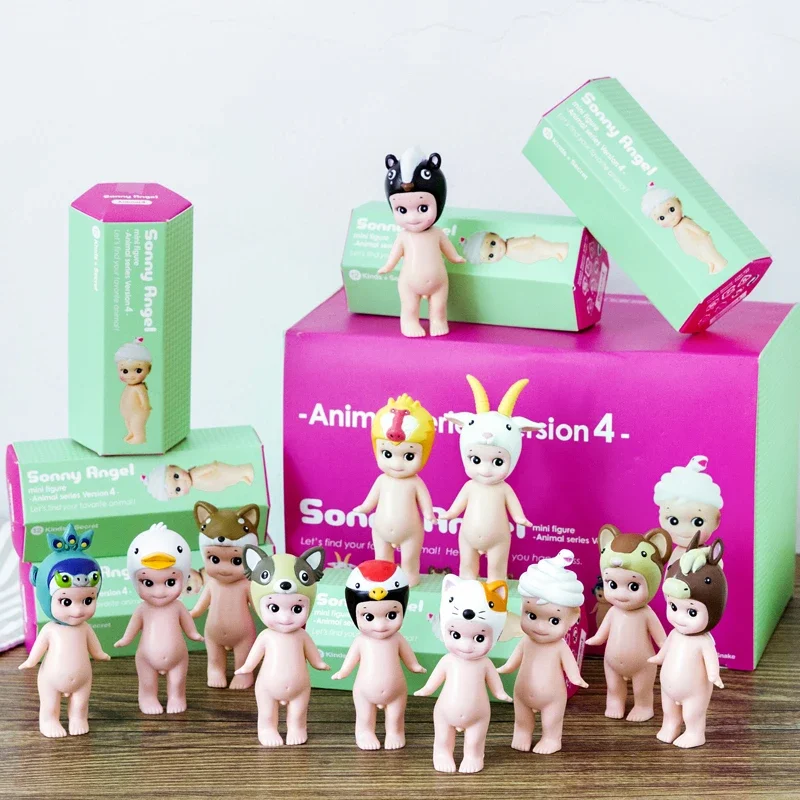 8 CM Kawaii Macarons Dessert Sonny Angel Action Figure Dolls Original Ornaments Toys Limited Edition Gift Kids 1 PCS Randomly