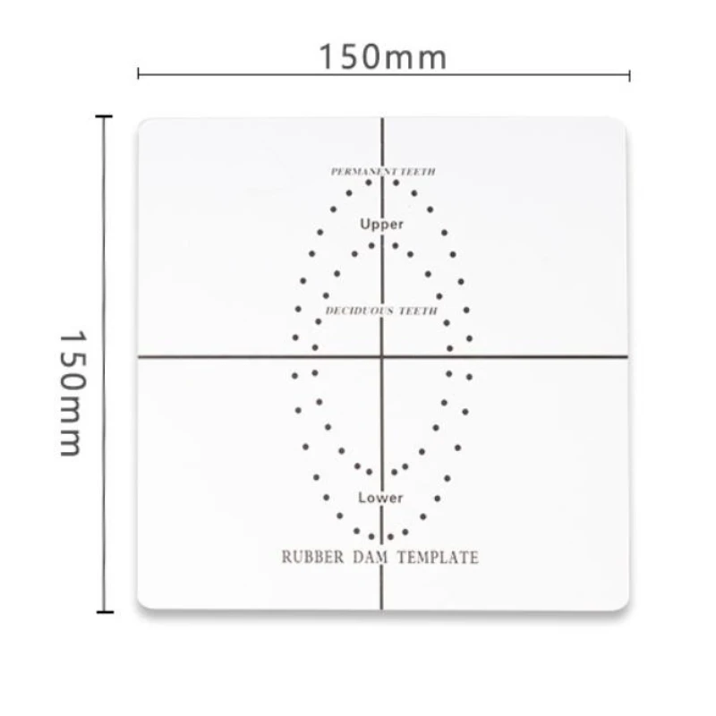 25Pcs Dental Plastic Rubber Dam Punch Sheets Hole Positioning Board Barrier Template Dentisty Lab Instrument