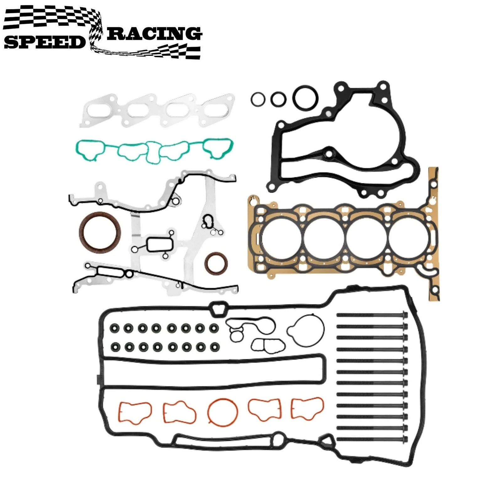

HS54898 HSCV001 HS26540PT-1 HGS345 Head Gasket Kit with Cylinder Bolts for 2011-2016 Buick Encore Chevy Sonic Cruze Trax