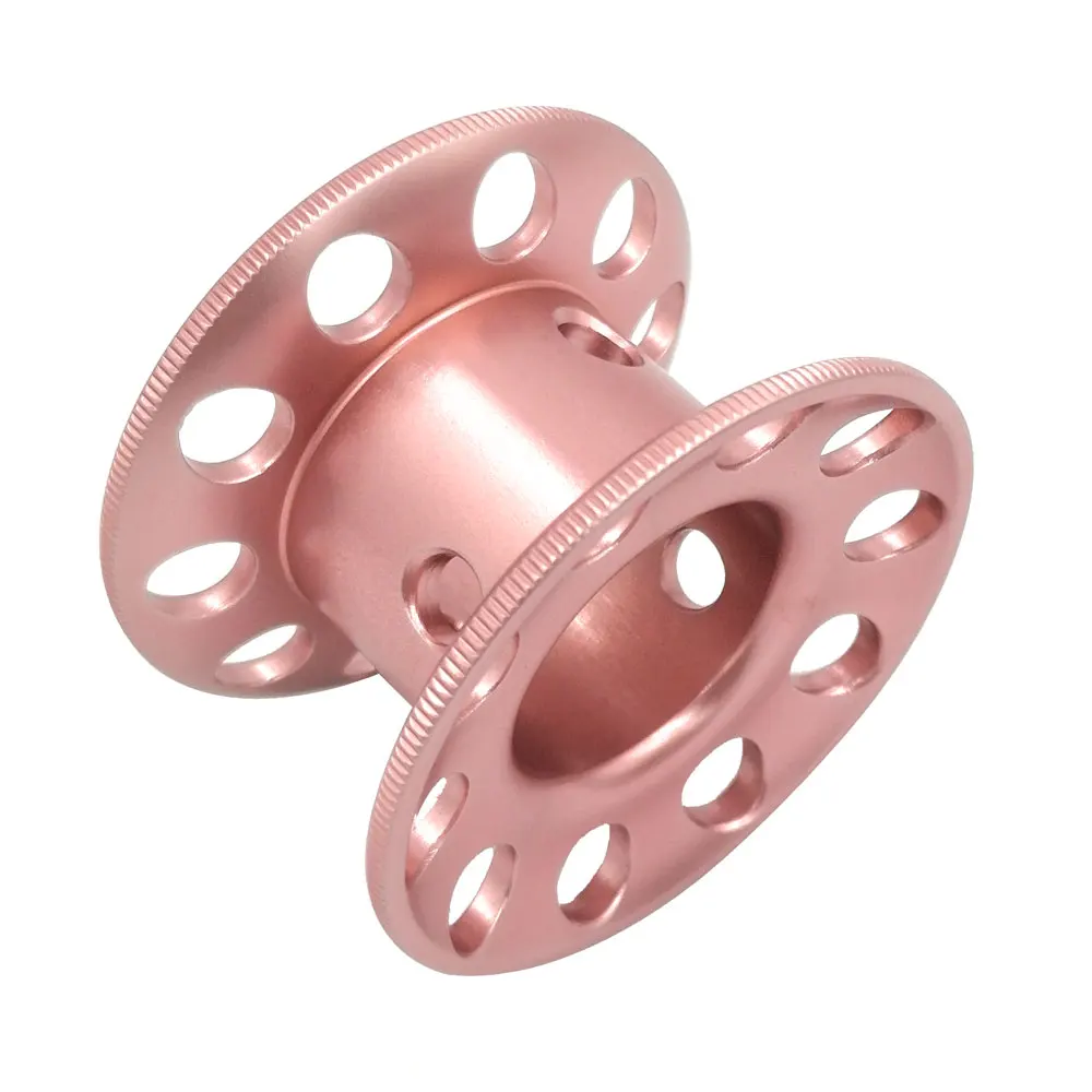 Mini Blank Aluminum Alloy Diving Finger Spool Tech Wreck Cave Reel Dive Diver Freediving Line Guide Reel Holder For DIY 15M line