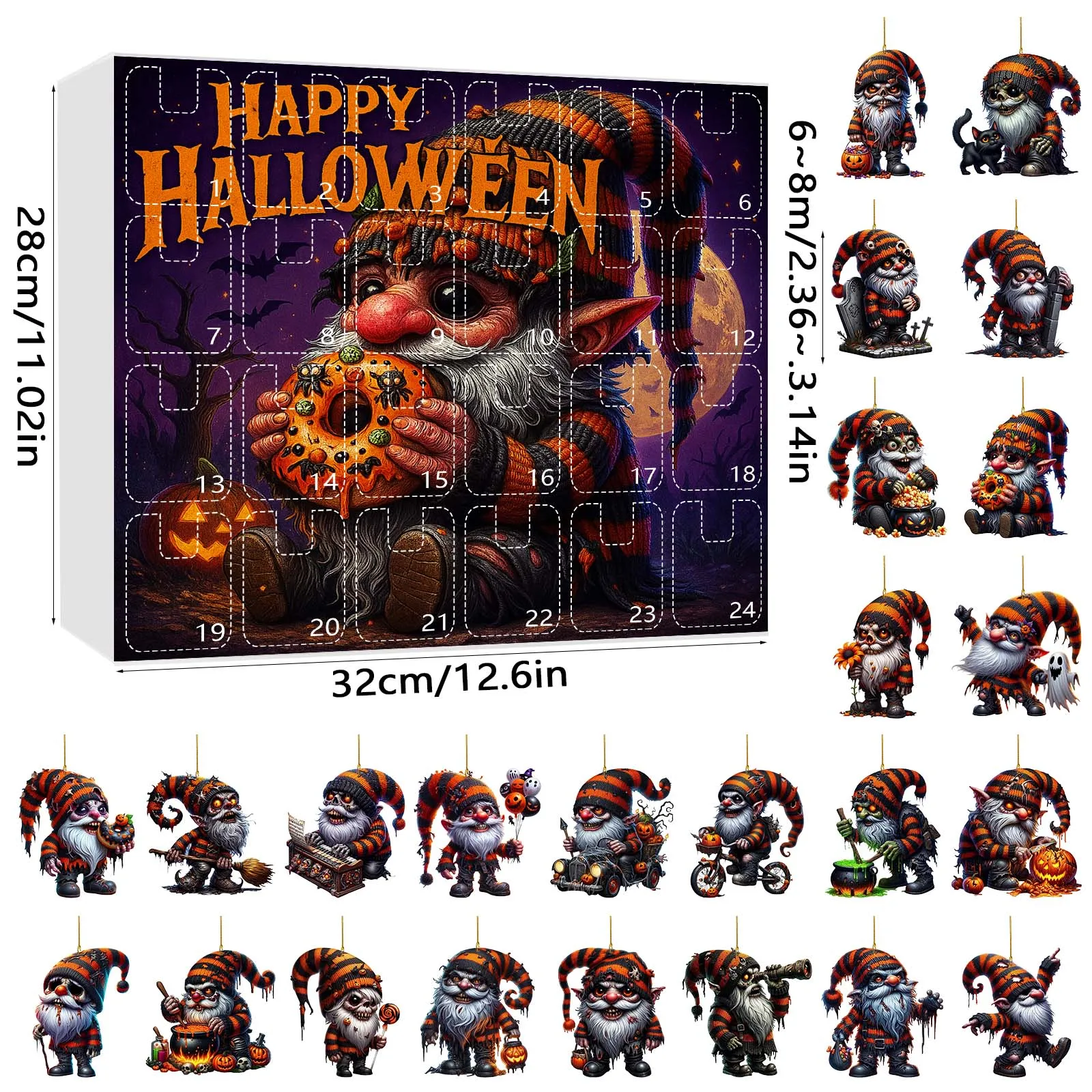 Timer 3 Minutes 2025 Halloween Box Set Halloween Countdown Calendar Children's Surprise Toy Set As A Gift Hot Tub Timer 1 Hour