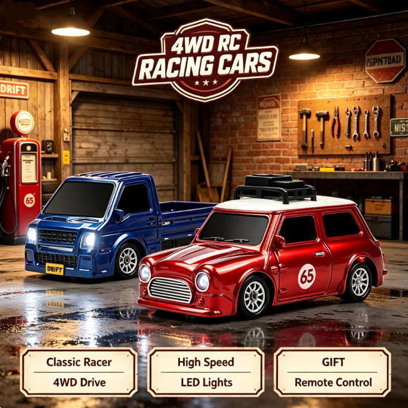 NEW S840 4WD RC Drift Racing Cars 2.4GHz High Speed Remote Control Truck And Mini Car For Kids Adults Indoor Outdoor Racing Play