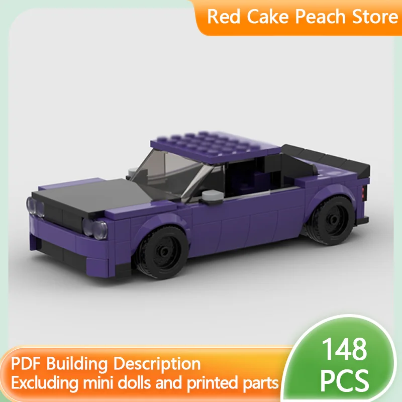 

Speed Racing Car Model MOC Building Challenger Muscle Car Modular Technology Children Holiday Gifts Assemble Toys Suit