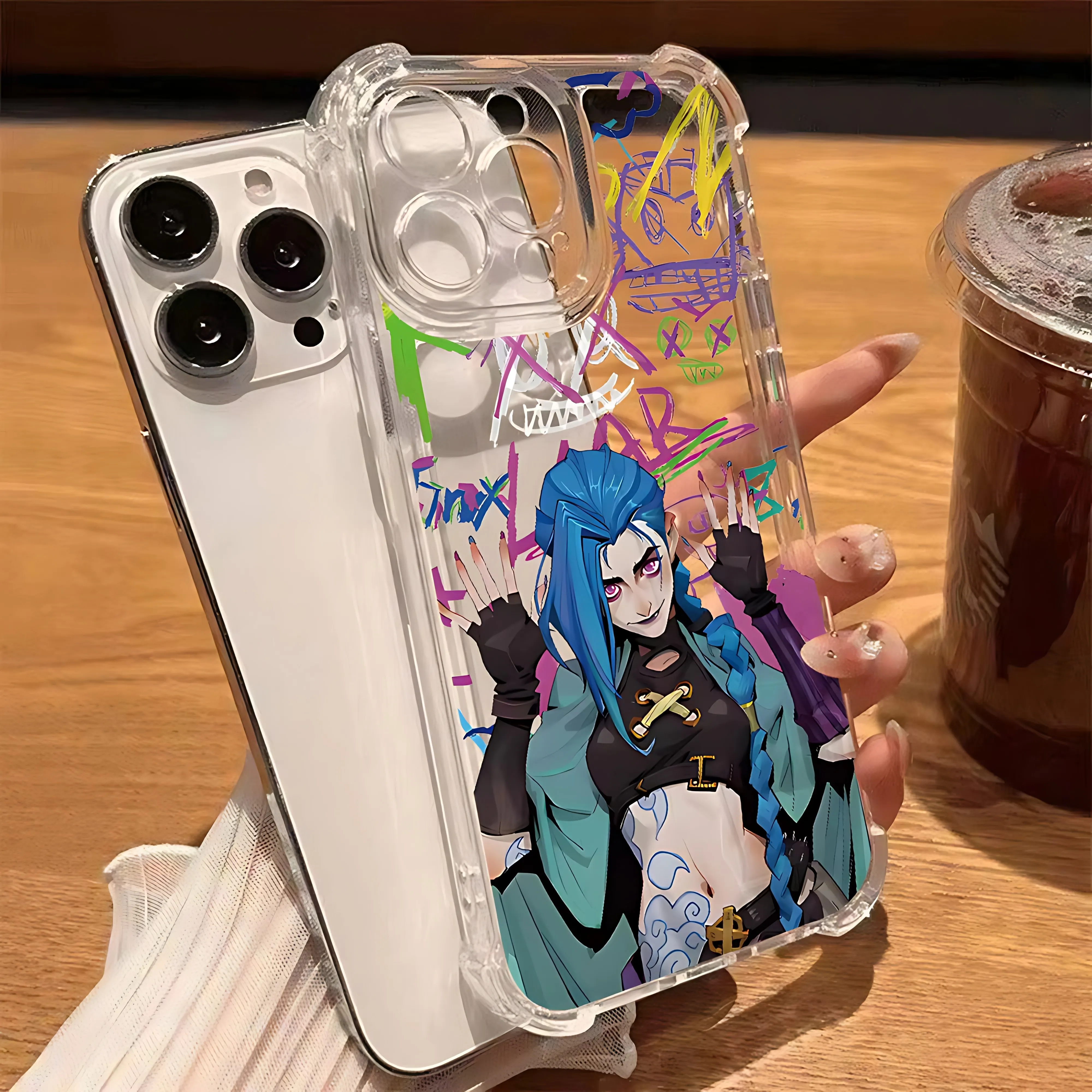 Jinxes V-Vi L-Lol Phone Case For Samsung Galaxy S25 S24 S23 S22 S21 S20 Note20 Edge FE Ultra Plus 4G 5G Anti Clear TPU Cover