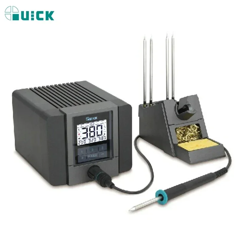 QUICK TS1200A Lead Free BGA Soldering Iron Station LED Display with One Soldering Tip for Phone Motherboard Repair 110 220V Tool