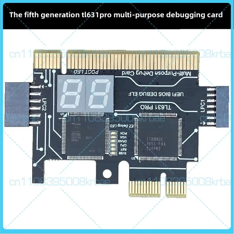

Диагностическая карта TL631PRO для настольных ПК и ноутбуков, PCI-E Debug COM DEBUG, тестирование материнских плат LPC