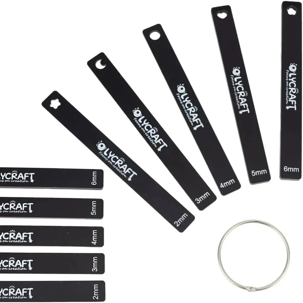 

10 шт., направляющие глины 7x0,8 дюйма, акриловые направляющие для качения, толщина 2/3/4/5/6 мм, керамические прокатные направляющие, палочки, направляющие для глубины ролика