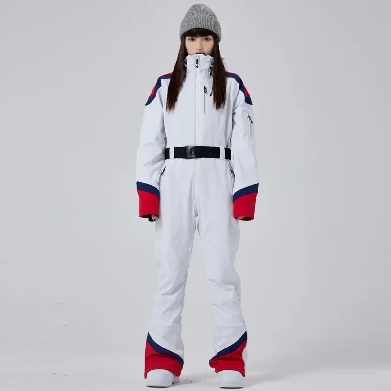 

Snowsuit Overalls Women's New Ski Suits 2025 Snowboarding Clothes Waterproof Windproof Thermal Insulation Skiing Set Jumpsuit