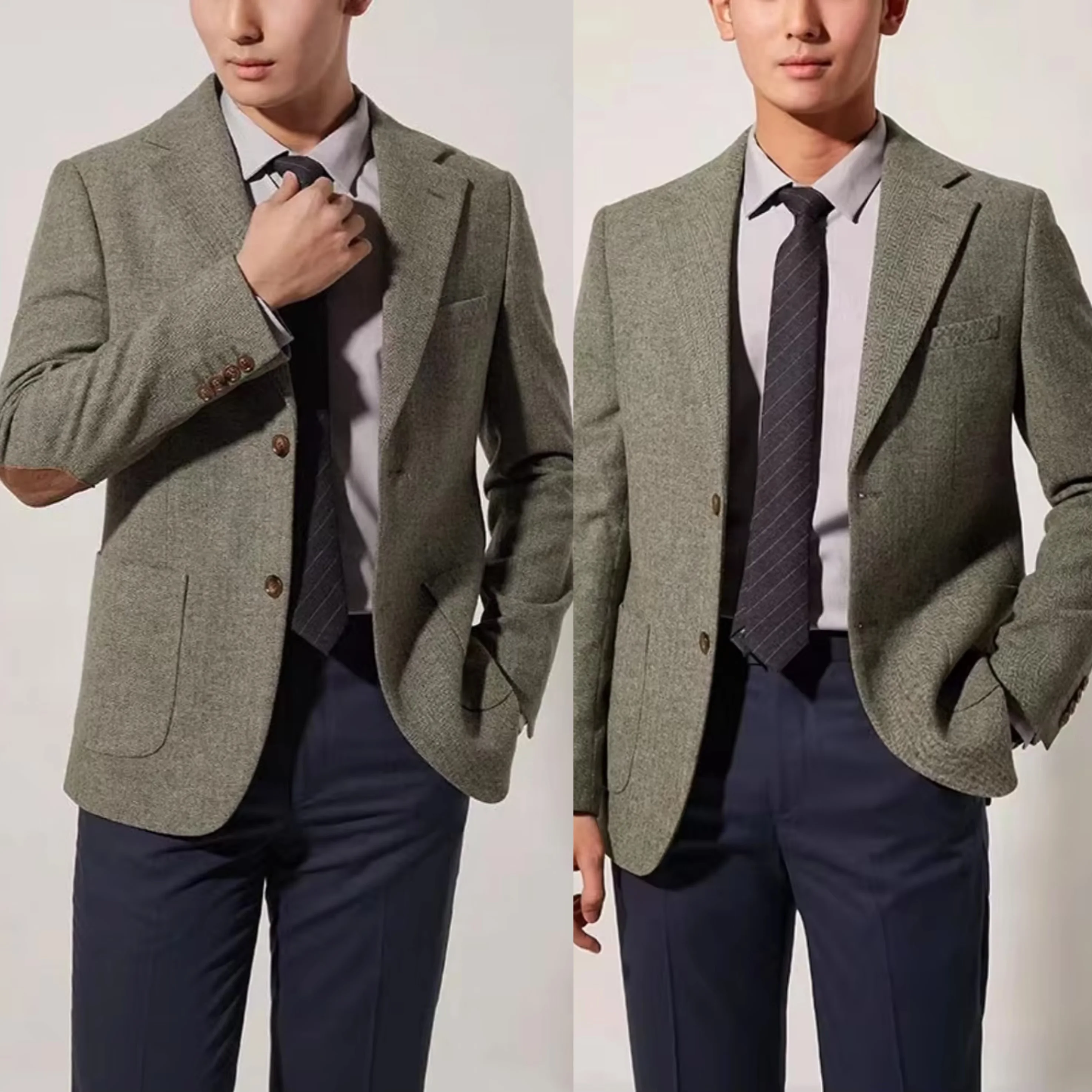 

High Quality Men's Jacket Suit Coat Blazer Men's Business Leisure Slim Fit Brand Fashion High Quality Single Button Suit Coat