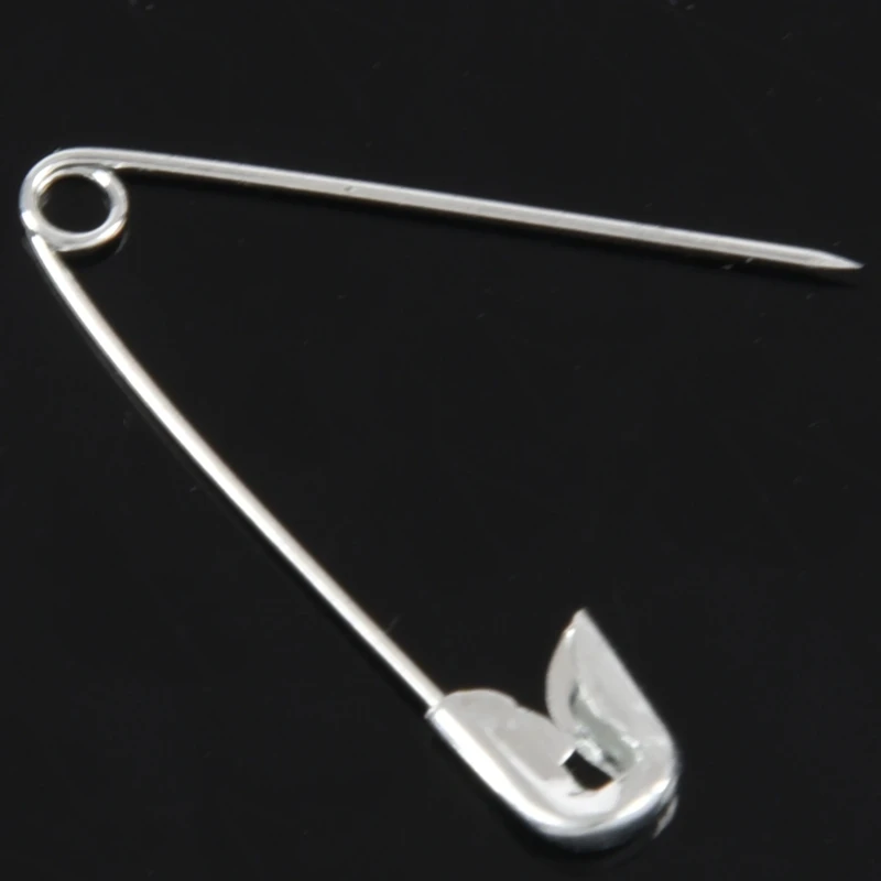 M11K-Set Of 100 Metal Safety Pins,Clothes Pin
