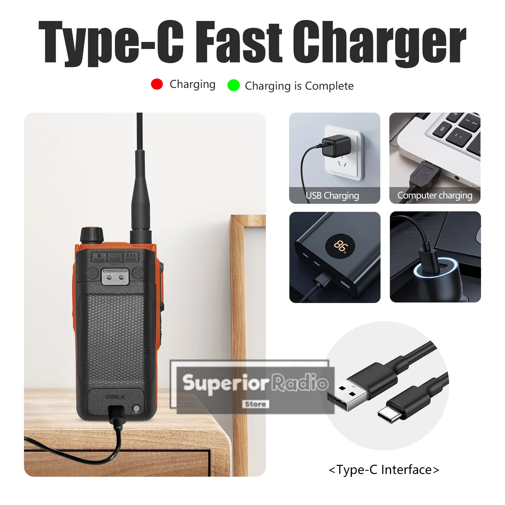 VR-N76 Walkie Talkie Waterproof IP67 GPS APRS 2600mAh High Quality Type-C Long Range HT APP Programming Outdoor Rescue Device