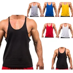 Men Fitness Muscle Tank Top Summer Casual Sport Vests Sleeveless Tee Vest Men Tank Top Bodybuilding Gym Clothing Debardeur Homme