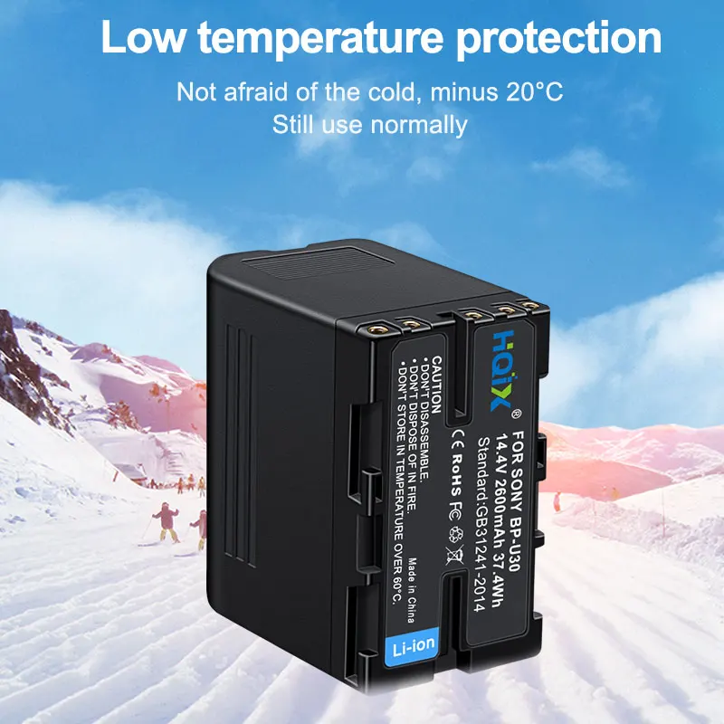 HQIX for Sony PMW-100 EX3 200 300K1 EX3R F3K EX280 EX1R 300K2 EX160  F3 EX1 EX260 PXW-FS5M2 FS5K Game BP-U30 Charger Battery