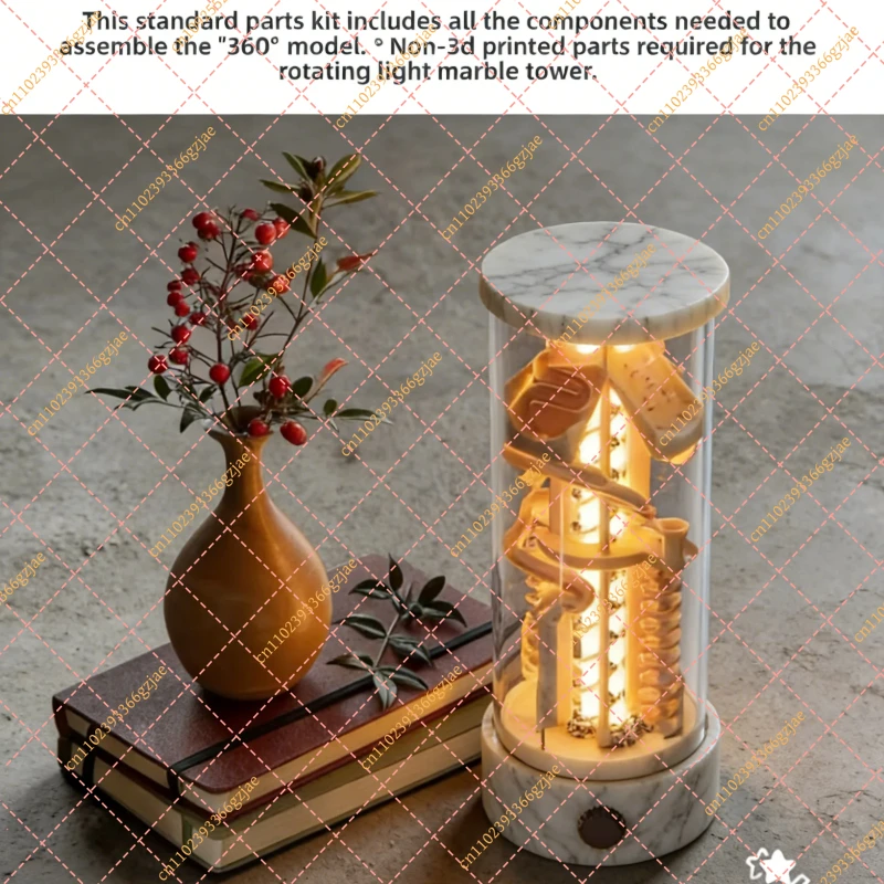 

For Bambu Lab 360° Rotating Light Pinball Tower & Track Maker Treasure 3D Model Components