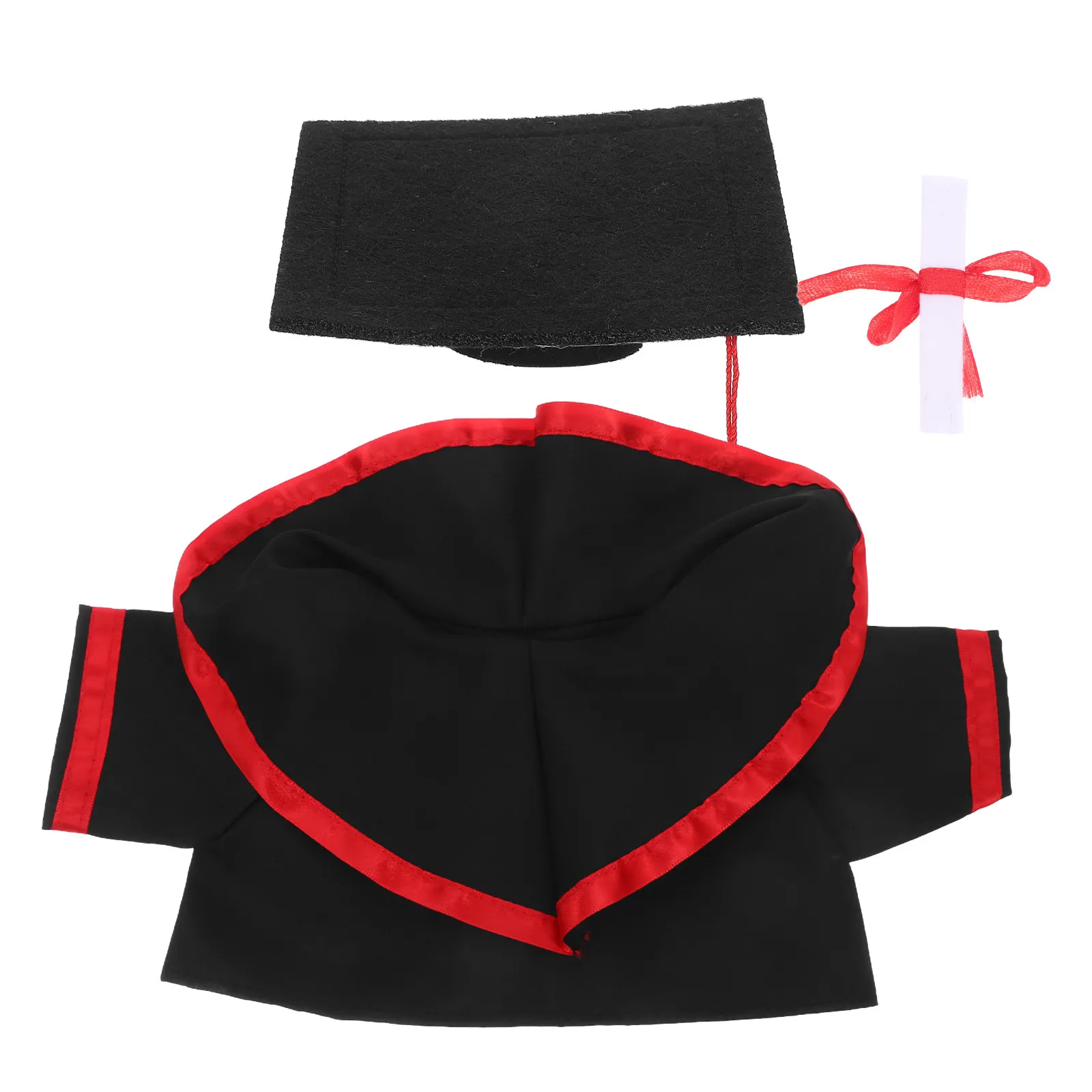 Graduation Bear Dress Up Suit Cap Gown Soft Comfortable Stuffed Animal Clothes Kindergarten Preschool Grad Favors Decor