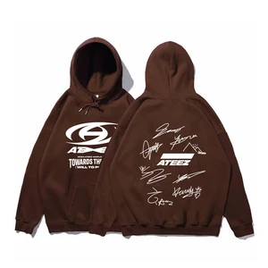 Ateez-Erkekler ve kadınlar için kapüşonlu Kpop sweatshirt, müzik tutkunu için en iyi aksesuar, 8 marka, dünya Ep'sinde 1 takım. Oran 2024-Sıcak 8 en çok satan giyim ateez-no. 3