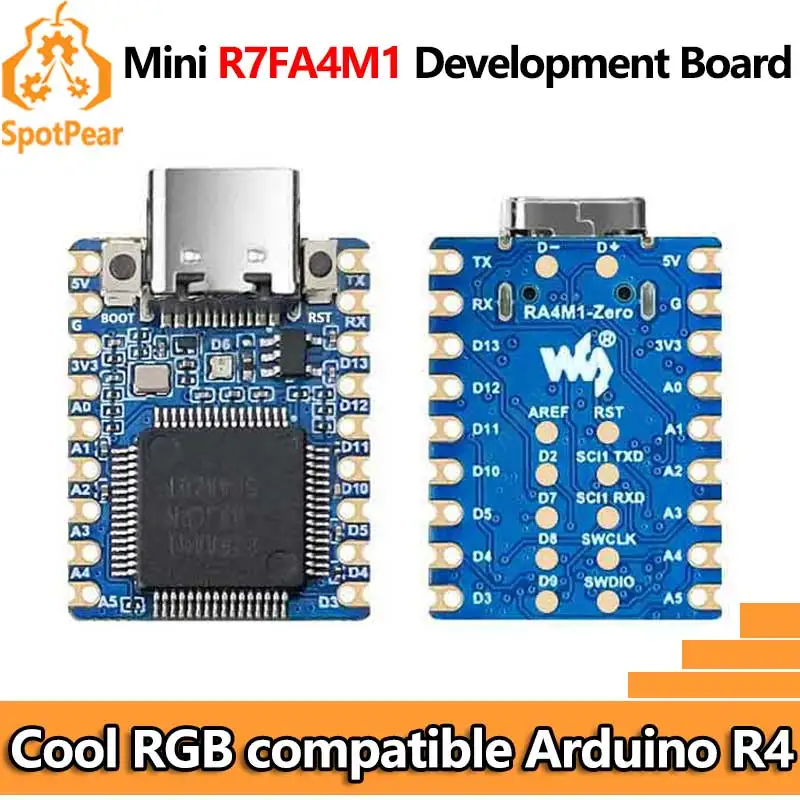 UNO Minima RA4M1 ZERO Tiny SuperMini R7FA4M1 Board Waveshare RA4M1-Zero Compatible With R4 For Arduino