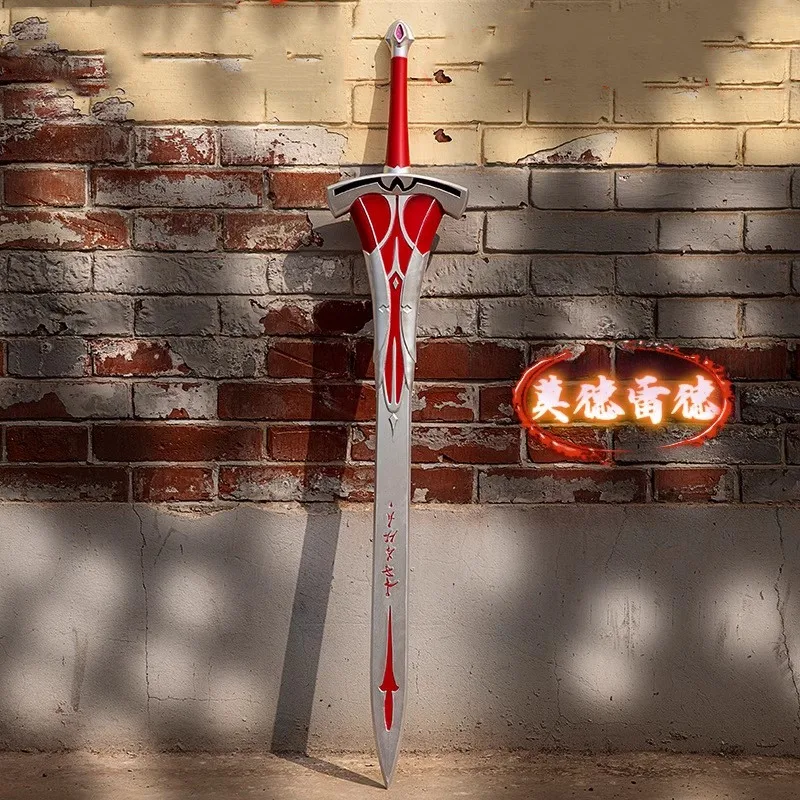 Fate Stay Night Mordred Clarent  Weapon Red King Sword Black Holy Victory Prop Model Gift Rubber Unsharpene