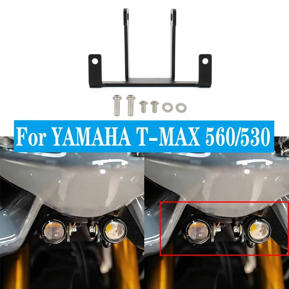 For YAMAHA T-MAX 560 TMAX530 Motorcycle Fog Light Bracket Auxiliary Driving Spotlight Mount Holder Scooter Modified Accessories