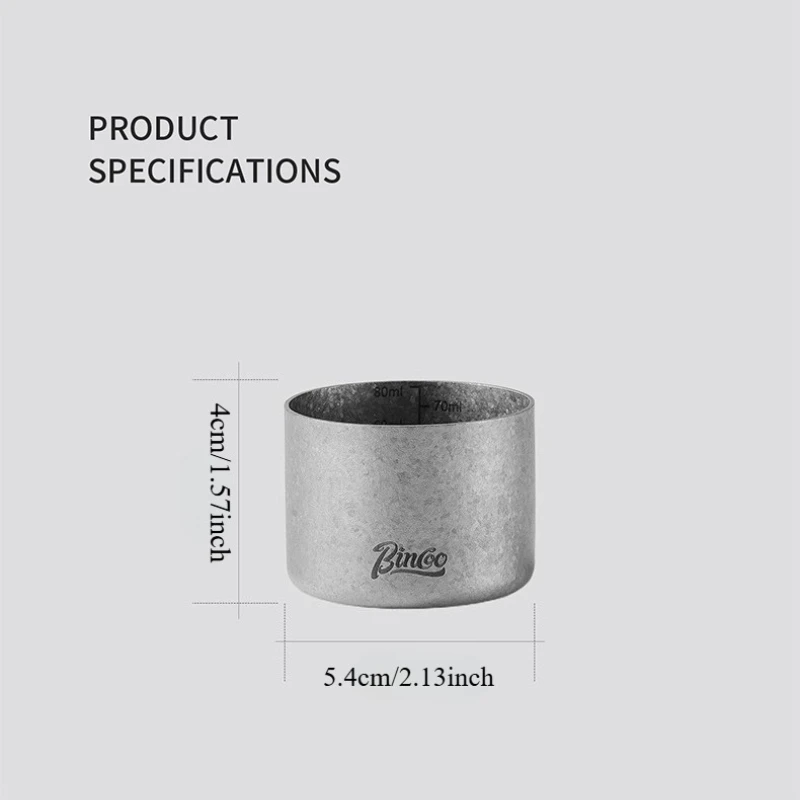 Bincoo Three-valve Stainless Steel Moka Pot's Pure Titanium Cup Is Just The Cup Without The Moka Pot view 6