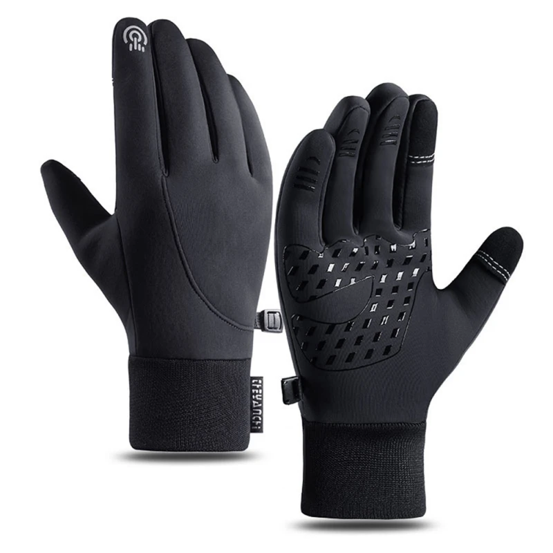 Guantes de invierno para hombre y mujer, resistentes al agua, para ciclismo y motocicleta, para deportes al aire libre, además de guantes cálidos de terciopelo para correr y esquí