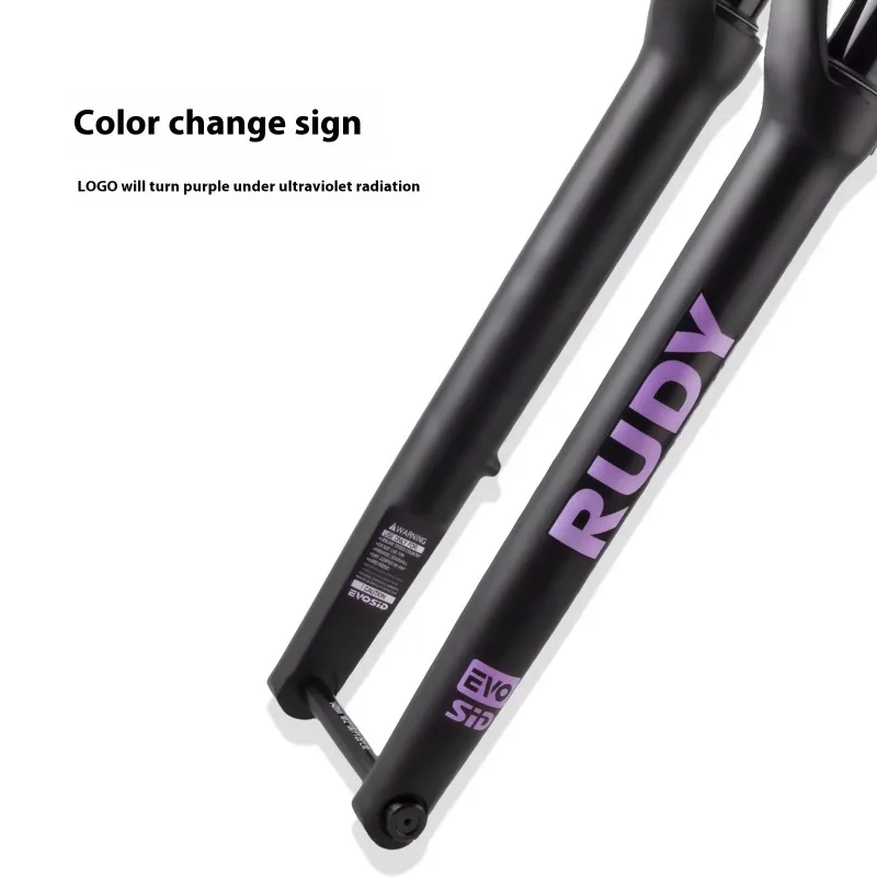 EVOSID 700C Gravel Air Suspension Fork Lockout Thru-Axle Disc Brake Ultra-Light Carbon Alloy Bike Front Fork view 5