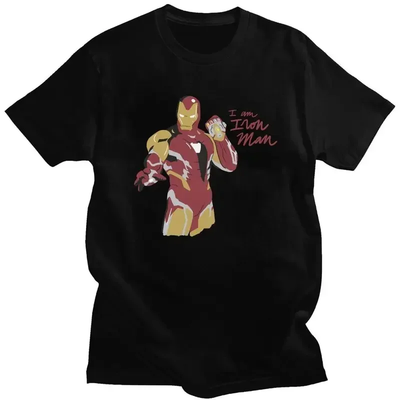 Short Sleeve Tops Iron Man Gauntlet Sacrifice Tshirt Men Short Sleeve Summer T Shirt Funny T-shirt Slim Fit Cotton Tee Merch