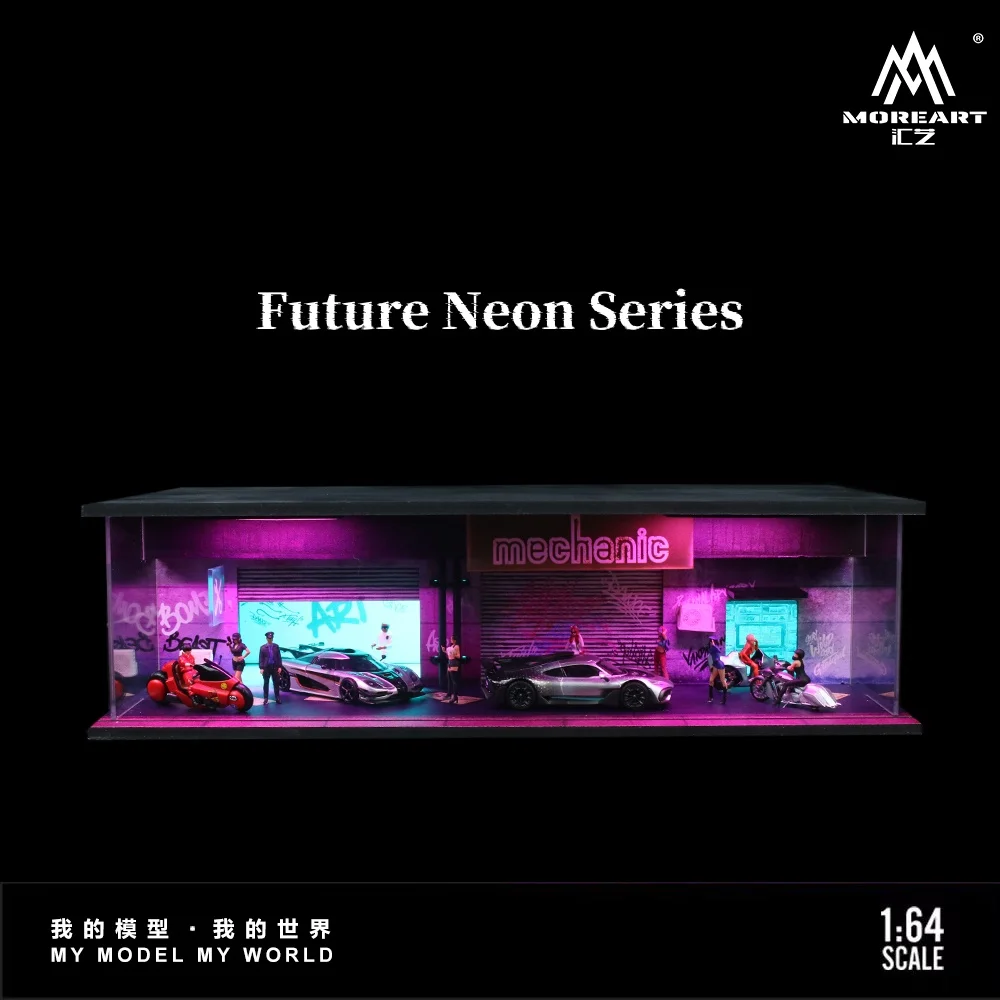

TimeMicro&MoreArt 1:64 Future Neon Theme 02 Stereoscopic Lighting Model Scene