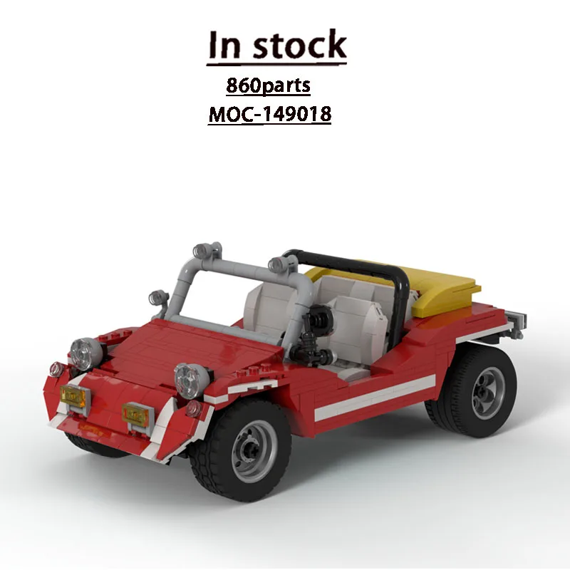 

MOC-149018 City New Classic Sports Car Building Block Model 860 Parts MOC Creative Boys Children's Birthday Christmas Toy Gift