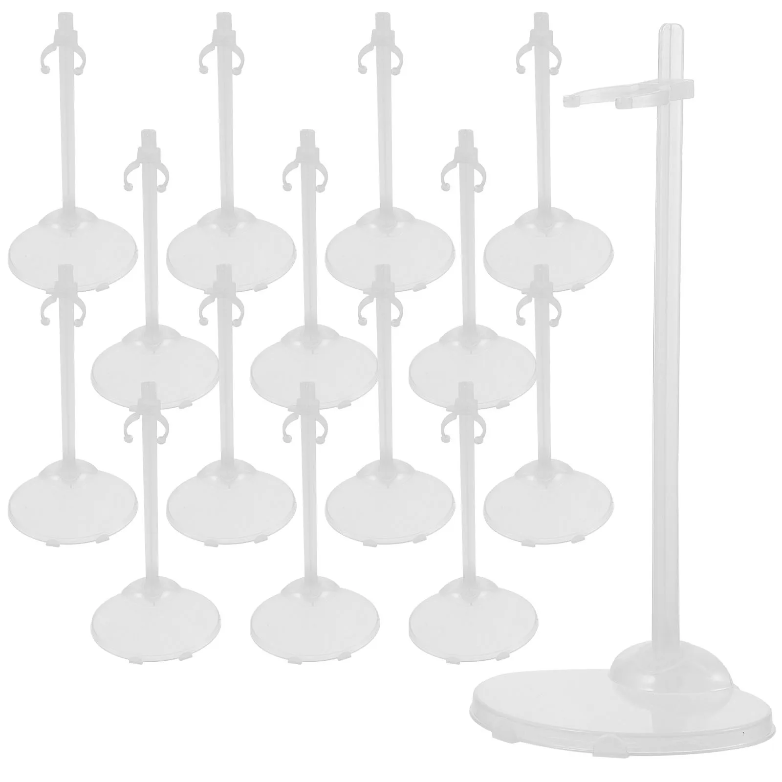

Transparent Toy Stand 15Pcs Display Rack for Kids Accessories Holder Show Support