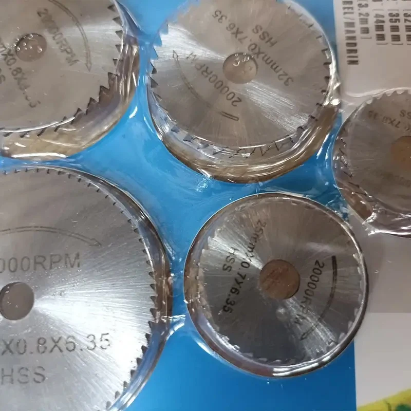 6 pezzi di lama per sega circolare in acciaio ad alta velocità disco da taglio HSS accessori per utensili di perforazione rotanti per legno, plastica e alluminio