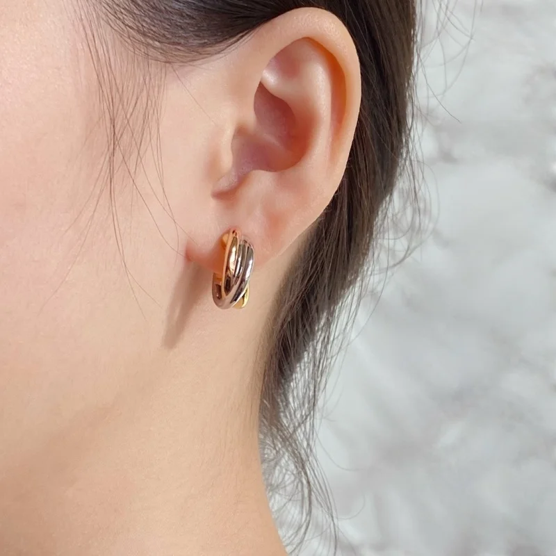 Classic Version Dual Tone Ear Buckle for Attending Banquets, Trendy Fashion Accessory Design, Jewelry and Headwear Accessories
