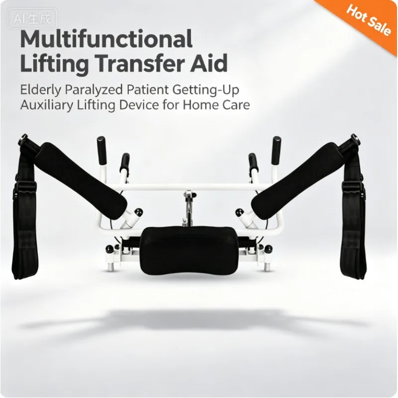 Multifunctional Lifting Transfer Aid, Elderly Paralyzed Patient Getting‑Up Auxiliary Lifting Device for Home Care