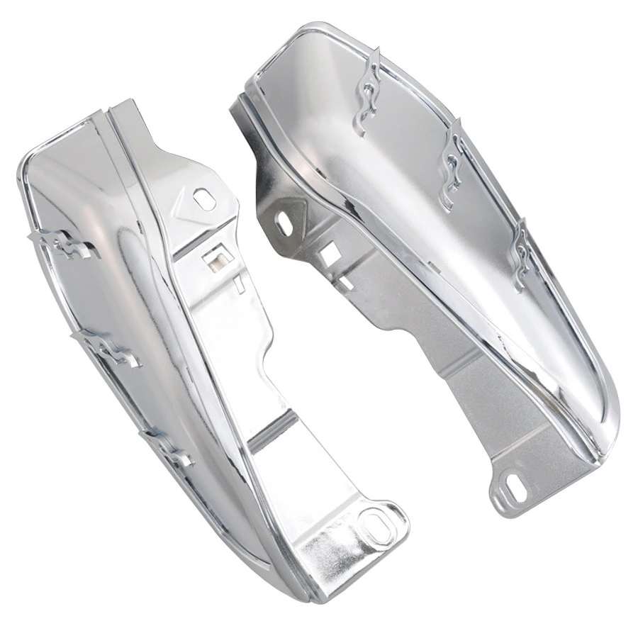 Motorcycle Heat Shield Mid-Frame Air Deflector Trim For Harley Touring Street Electra Glide Road King Ultra CVO FLTR 2009-2016