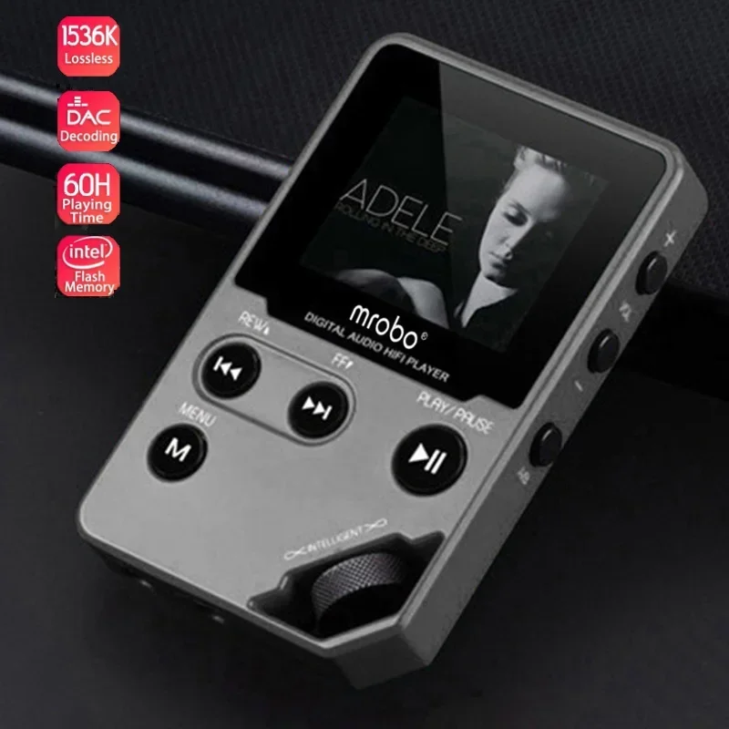 Profesjonalny odtwarzacz muzyczny HiFi Stereo MP3 HD bezstratne dekodowanie DAC sport dla Walkman MP4 obsługa FM/E-book/nagrywarka/Max 128G