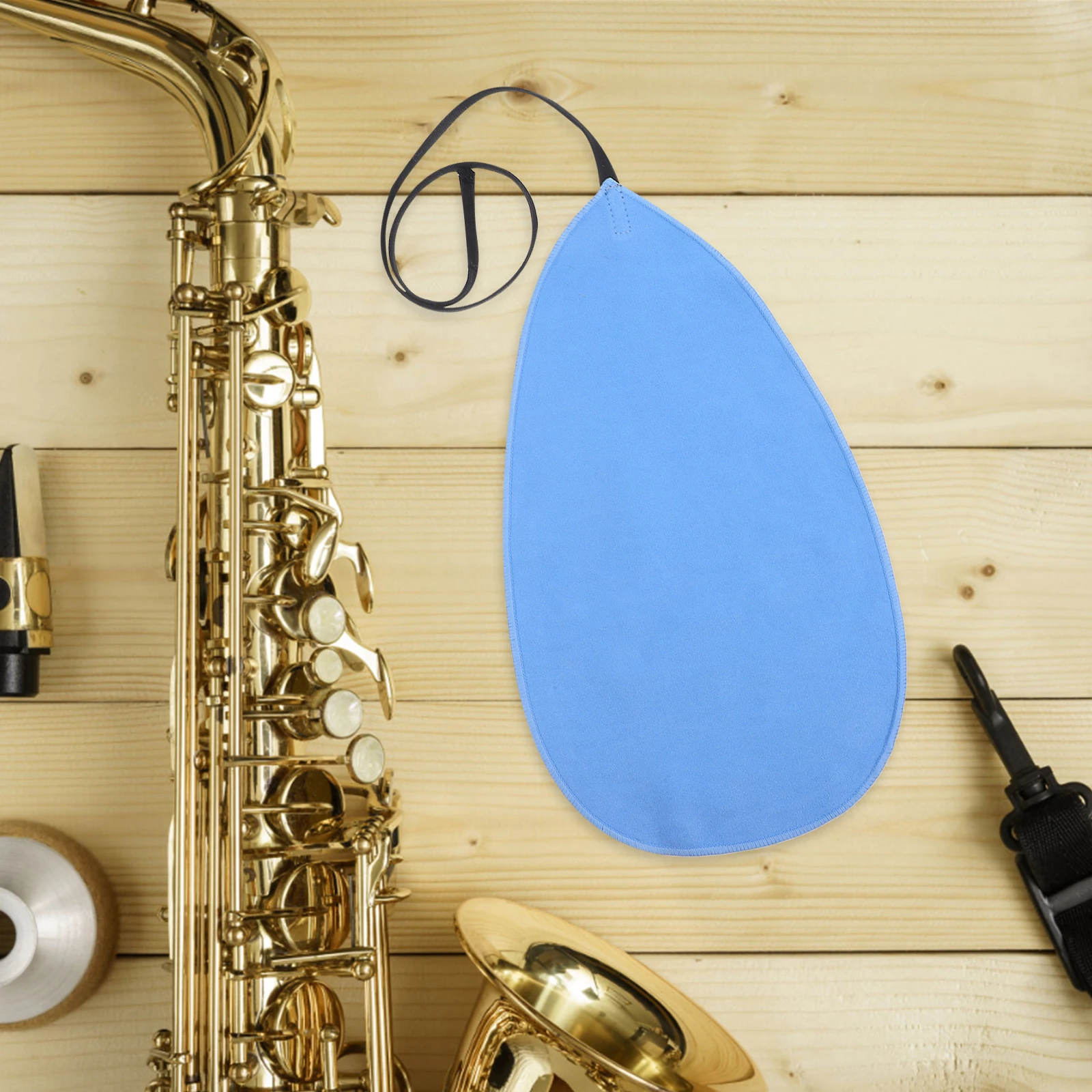

4Pcs Saxophone Flute Clarinet Cleaning Swab Soft Microfiber Absorbent Tube Cleaning Tool Bent Neck Design Saxophone Cloth