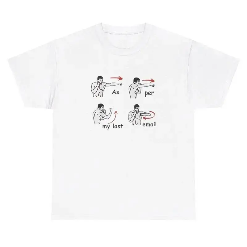 As Per My Last Email T Shirt Funny Angry Work Coworker Meme Silly Gen Z Gift Tee